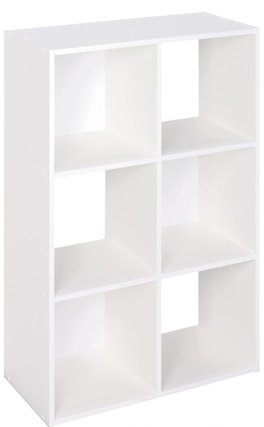White 6-Cube Storage Organizer - photo 2