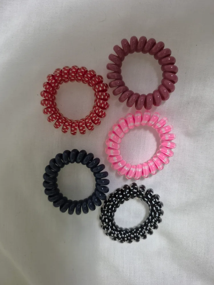 Spiral Hair Ties - Set of 5 thumbnail
