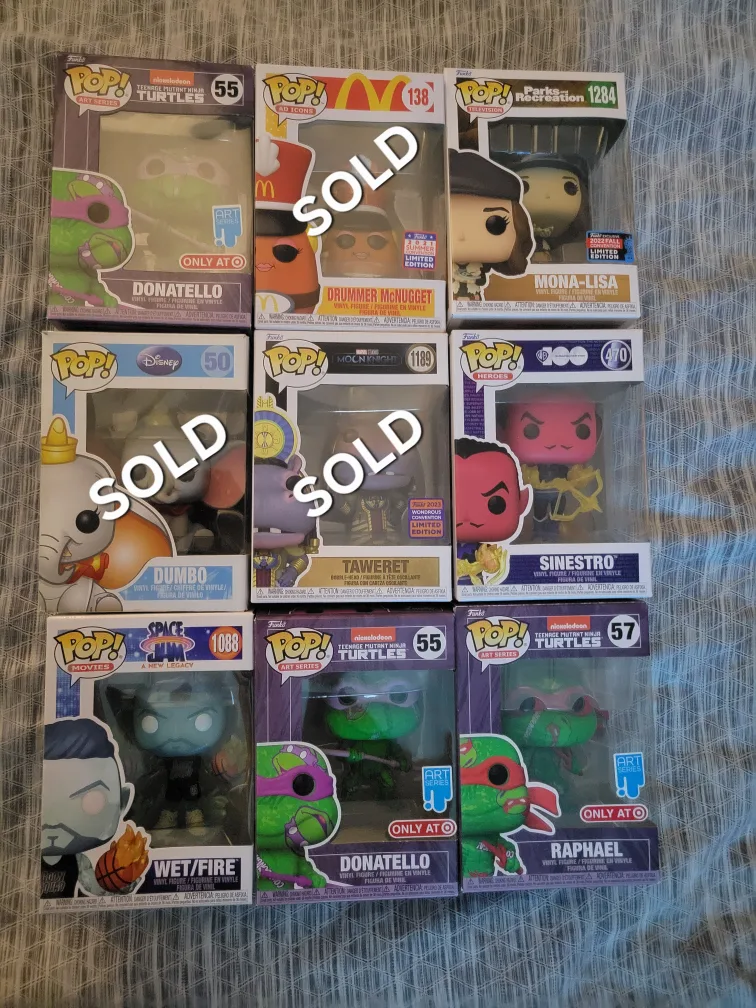Clearance Funko Pop Figures 10-15-20$ image indicator(7)