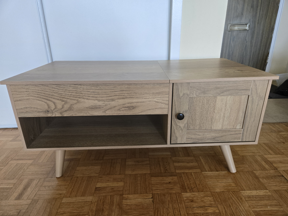 Lift-Top Coffee Table - Storage Cabinet