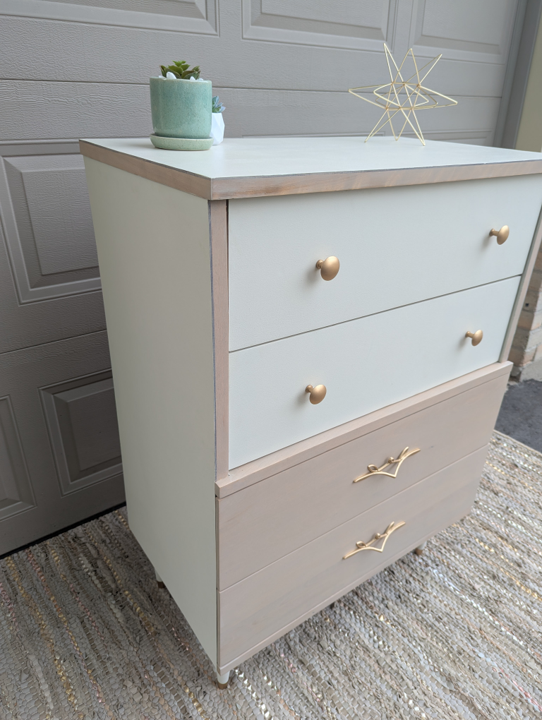 Newly refinished MCM tallboy dresser - photo 4