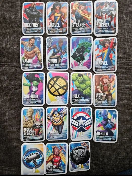 🧡 Marvel Character Cards - Nick Fury, Ms. Marvel & More! thumbnail