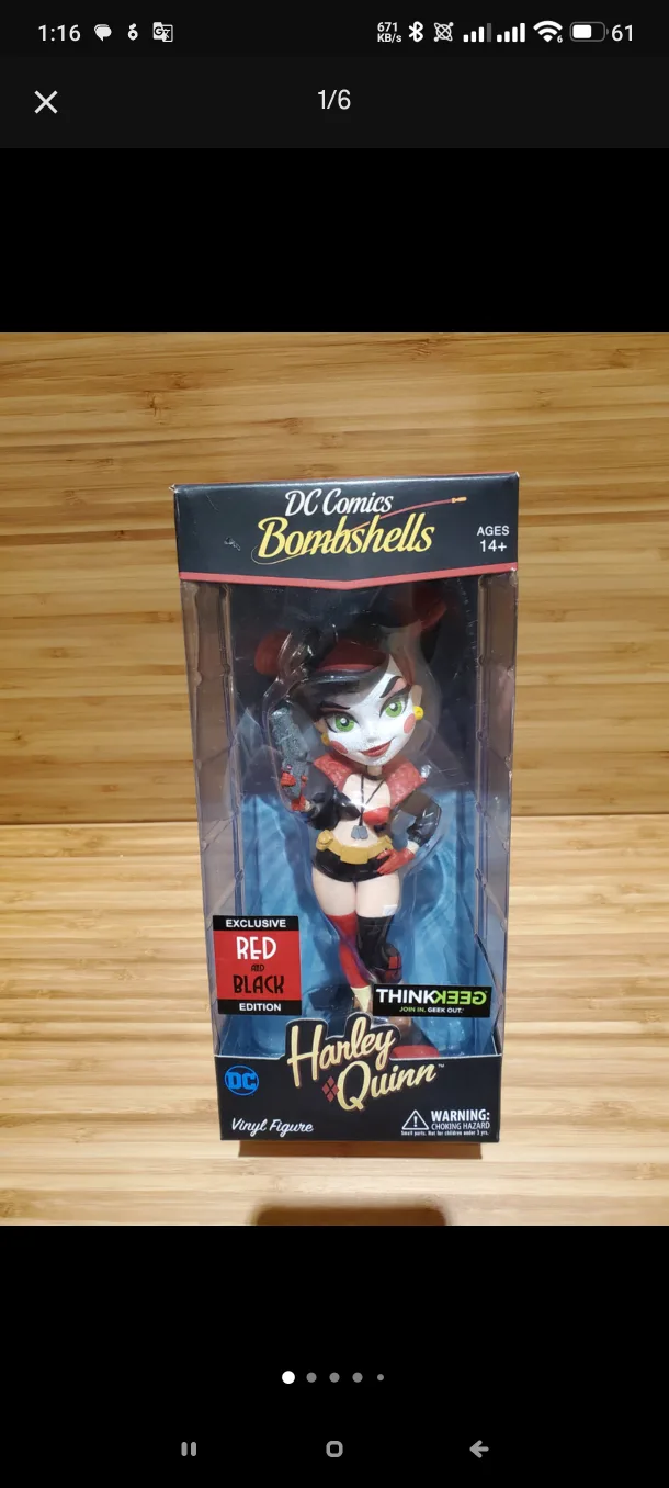 DC Comics Bombshells Harley Quinn Vinyl Figure thumbnail