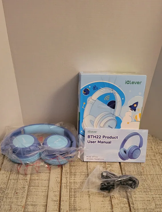 iClever BTH22 Wireless Headphones - Blue thumbnail
