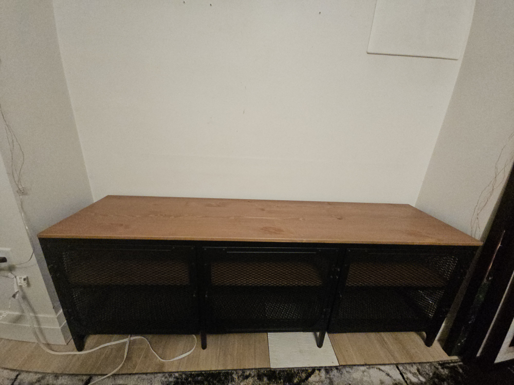 Cabinet, Black/Wood, 150x54 cm - photo 2