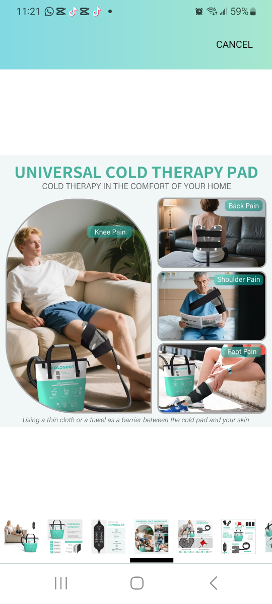 BRAND NEW Coldsoot Universal Cold Therapy  New!