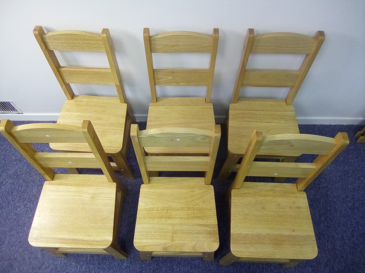 Melissa & Doug Solid Wood Toddler Chairs - set of 6 (brand new) - photo 4