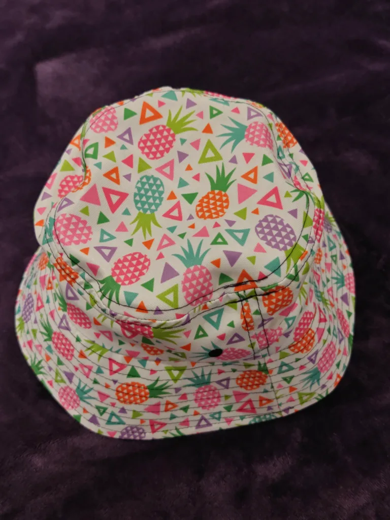 Pineapple & Geometric Print Bucket Hat thumbnail