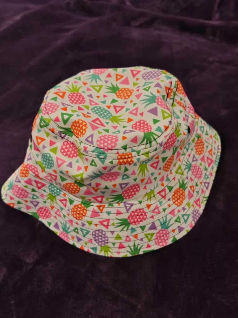 Pineapple & Geometric Print Bucket Hat image indicator(2)