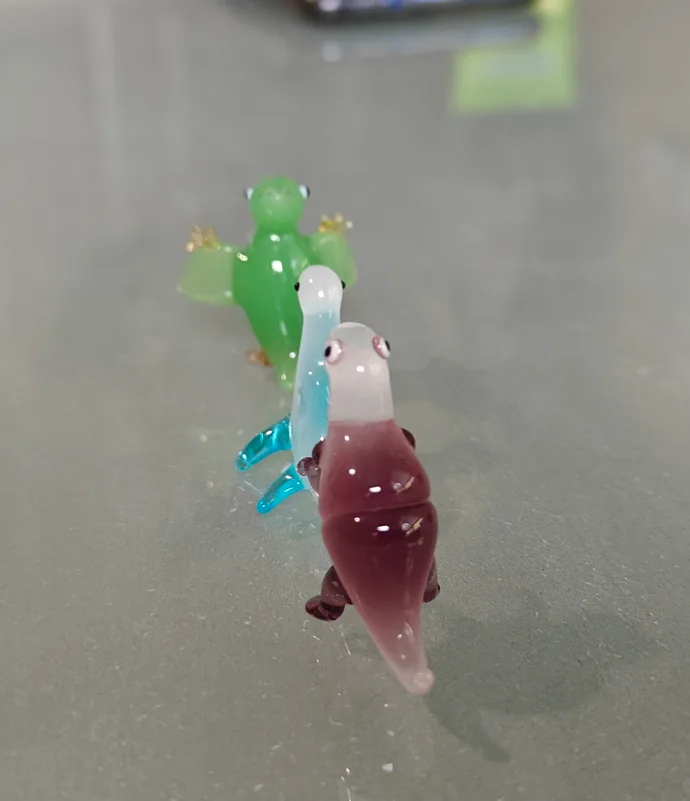 Mini Glass Dinosaur Figurines Set 💖🧡 image indicator(2)