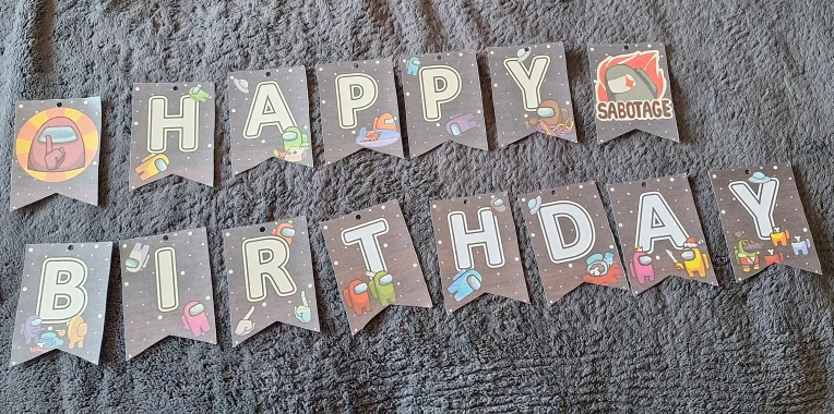 Among Us Birthday Party Decoration Set🧡 thumbnail