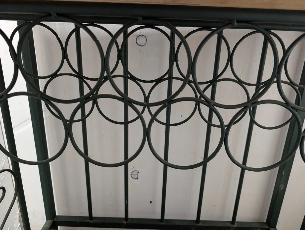 Metal Baker's Rack with Wood Shelf image indicator(5)