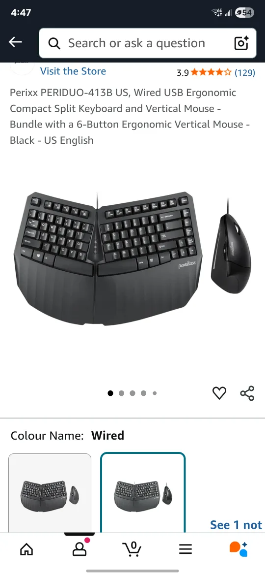 keyboard & mouse - ergonomic thumbnail
