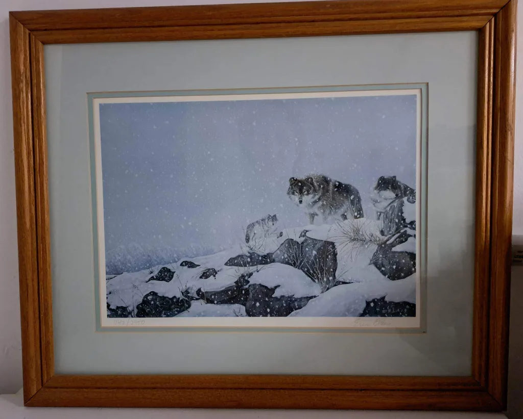 Eric Blais Collectible - Den of Wolves Painting thumbnail