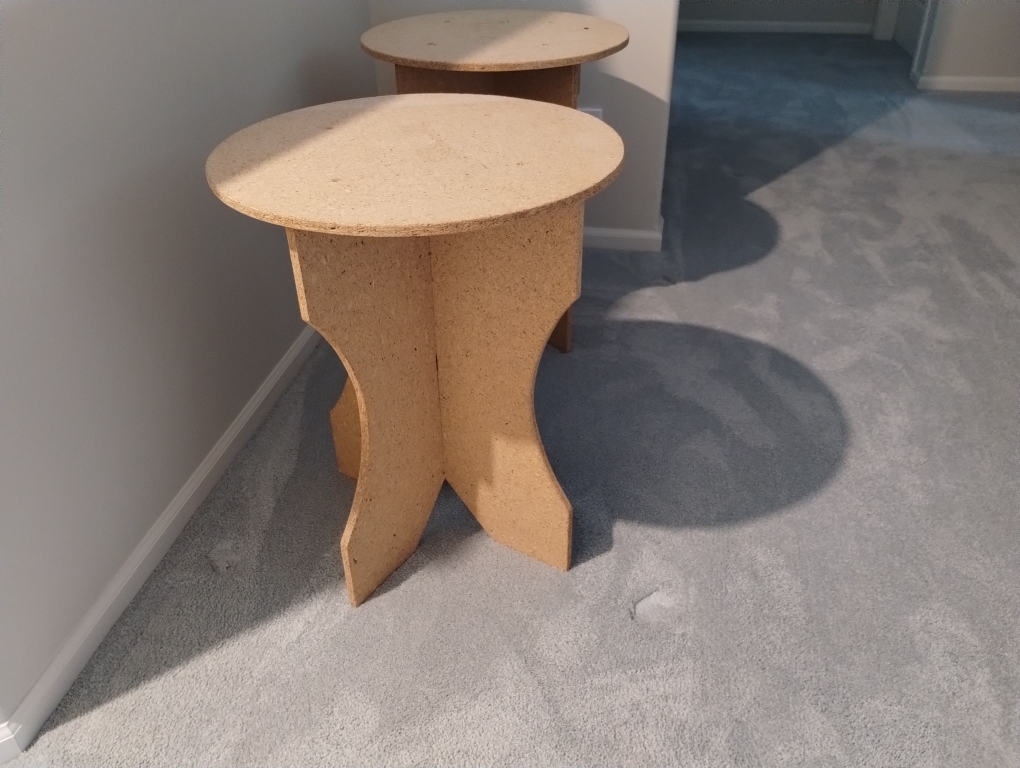 Two Small Wooden Tables - photo 2