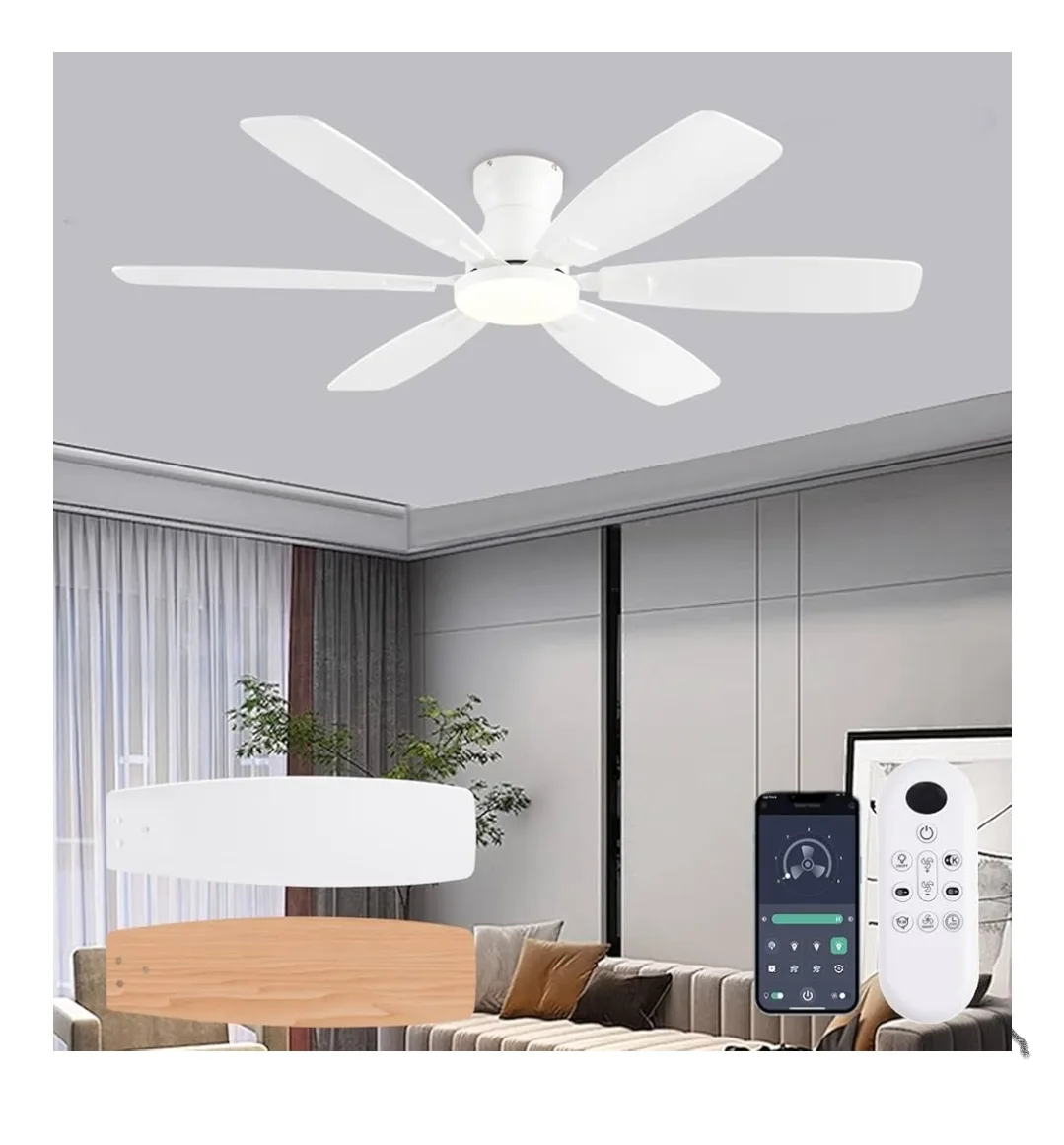 52-inch White Ceiling Fan with Remote thumbnail