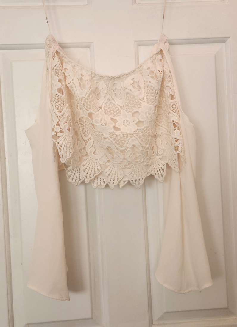 Forever 21 Lace Crop Top - Size L