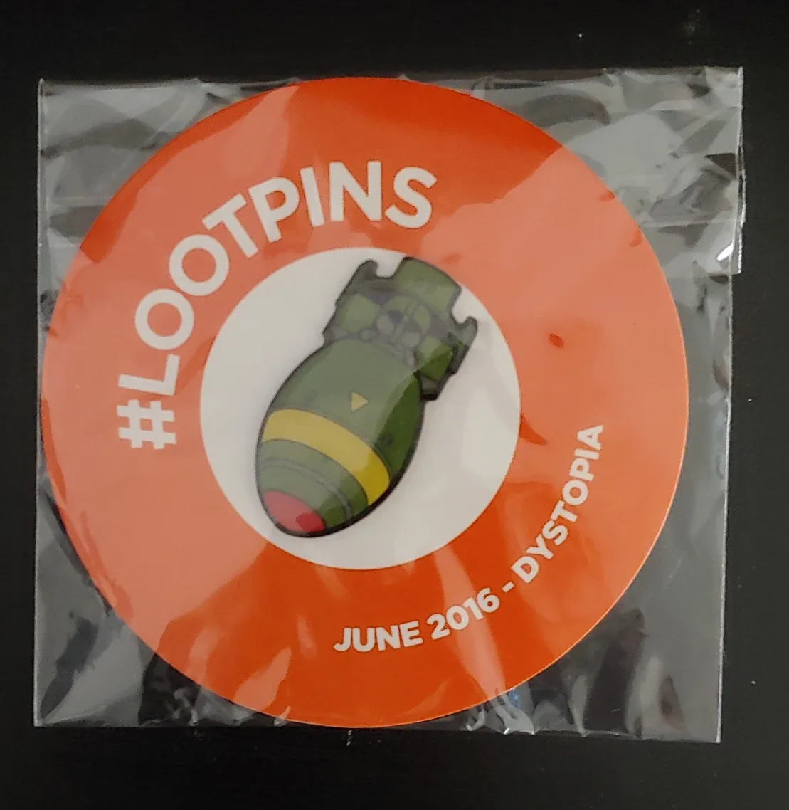 Lootcrate June 2016 Dystopia pin thumbnail