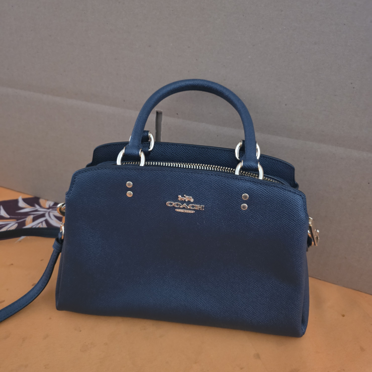 COACH Blue Leather Satchel