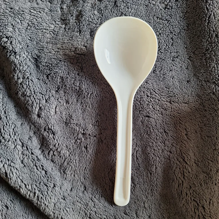 White Serving Spoon thumbnail