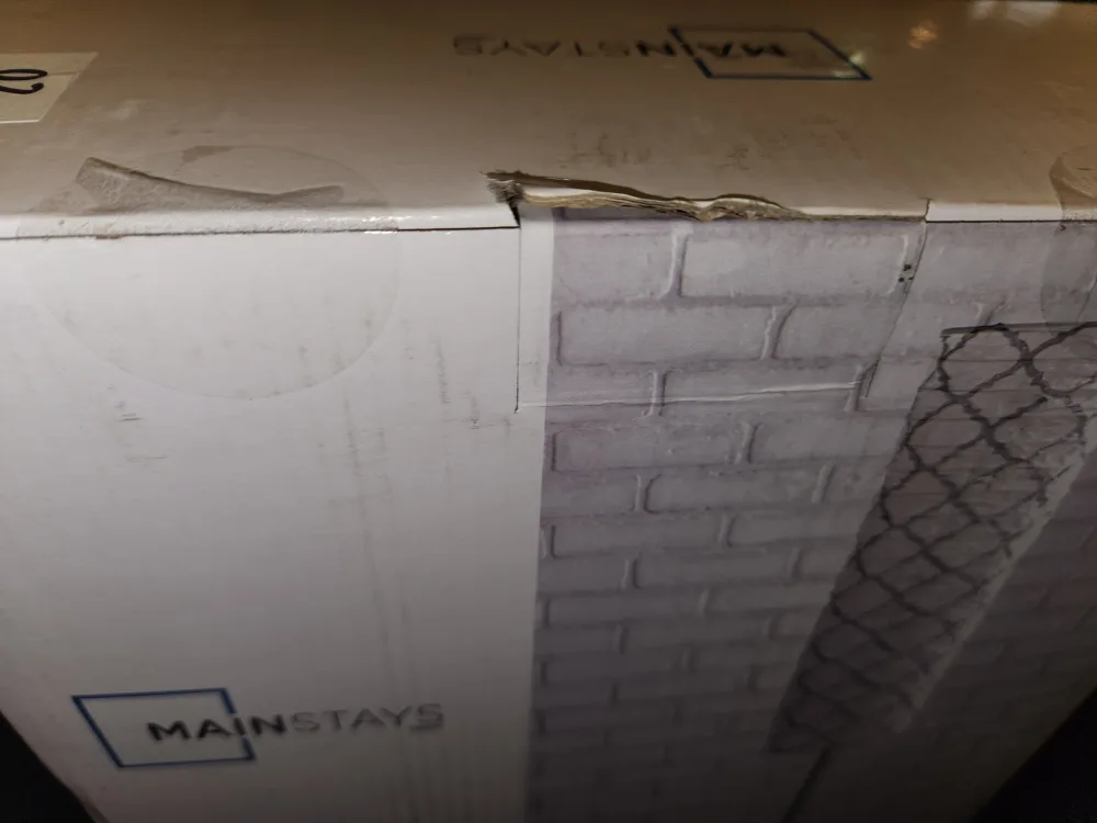 MAINSTAYS 54" Rice Paper Shade Floor Lamp, Silver Finish image indicator(2)