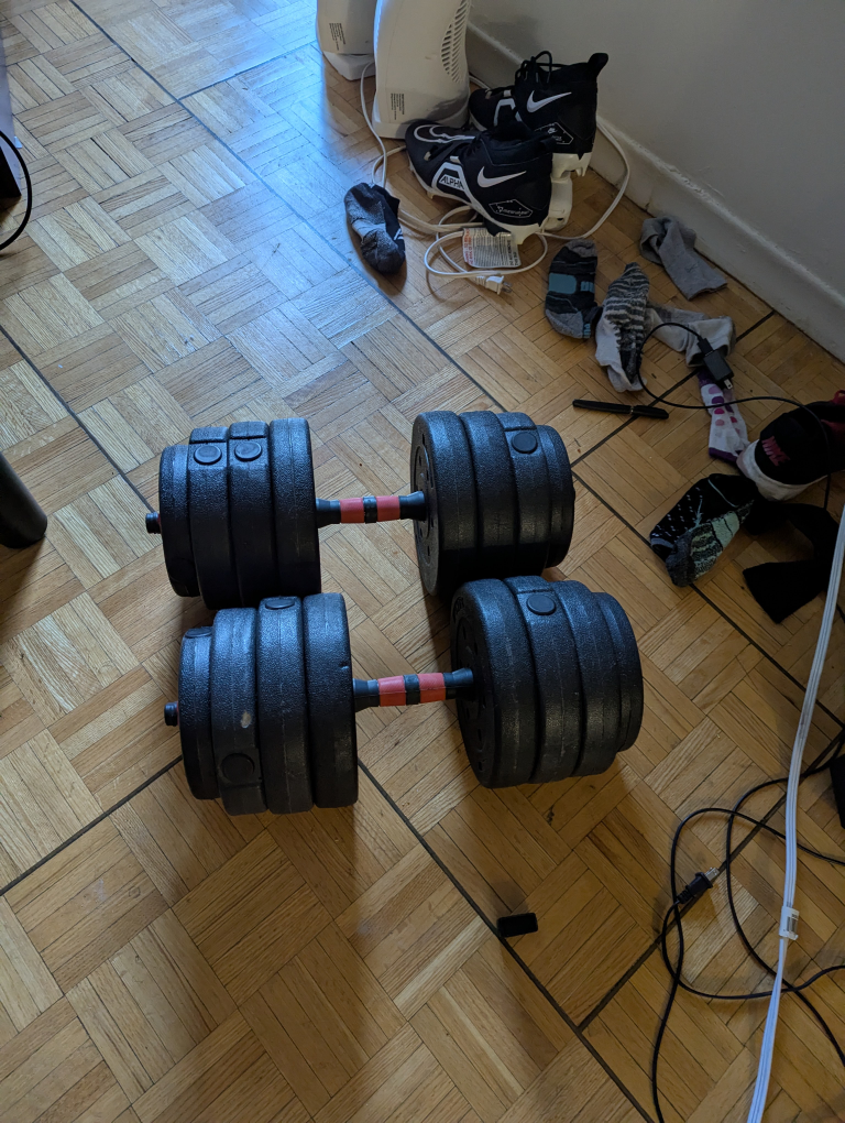 Set of Adjustable Dumbbells