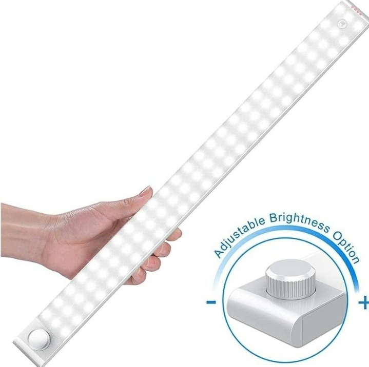 Upgraded 78 LED Closet Light, Rechargeable Dimmable
