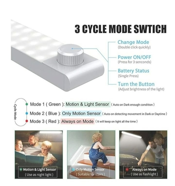 Upgraded 78 LED Closet Light, Rechargeable Dimmable - photo 4