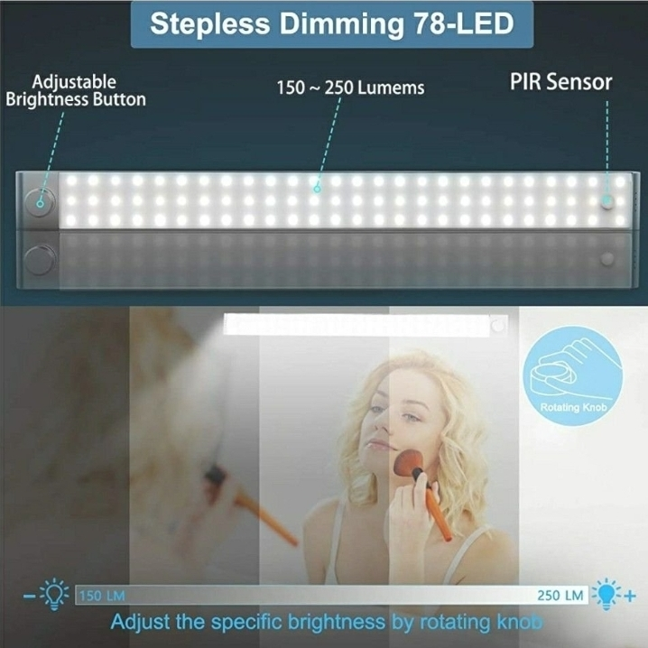 Upgraded 78 LED Closet Light, Rechargeable Dimmable - photo 5