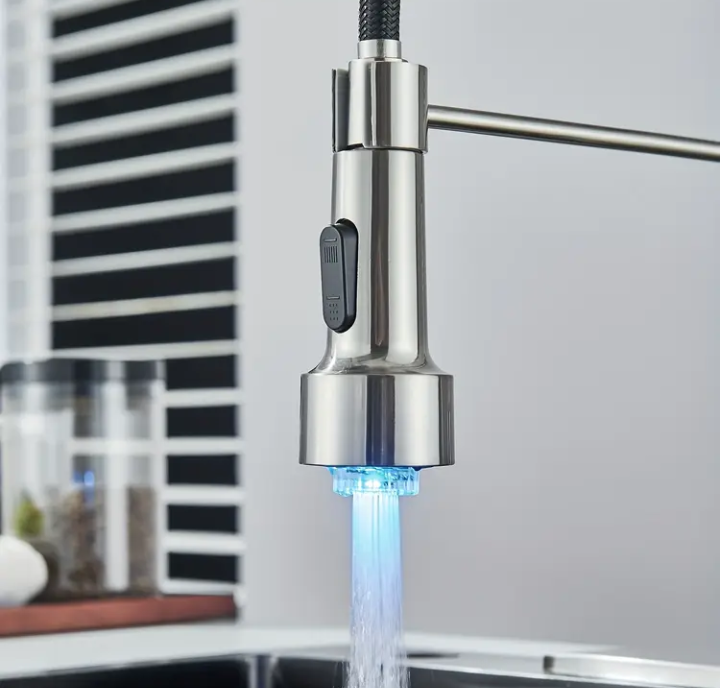 LED Kitchen Faucet - Brushed Nickel Finish - photo 2