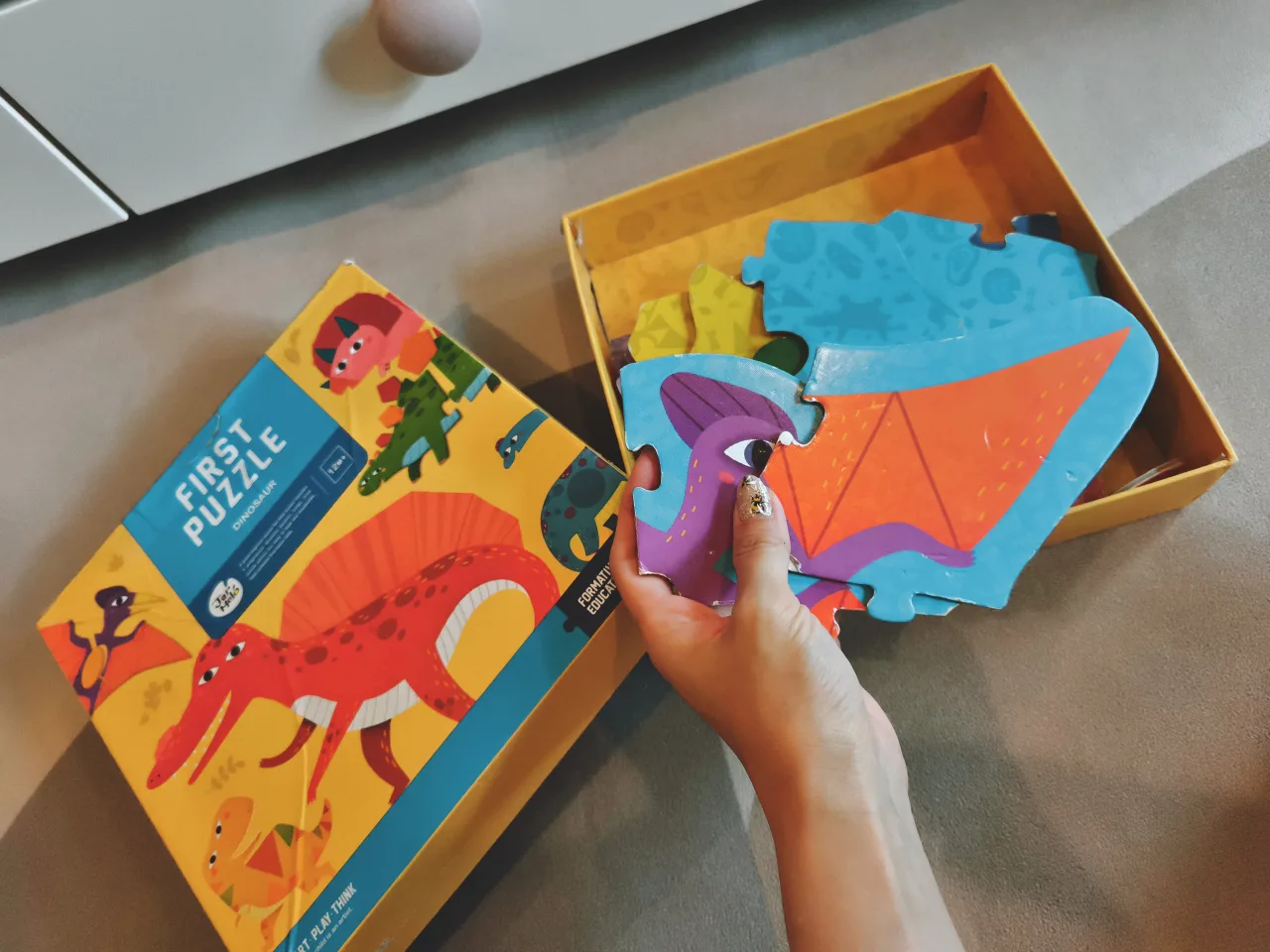 4 kinds of Dinosaur Puzzles: Melissa & Doug, Montoy, Jar Melo image indicator(2)