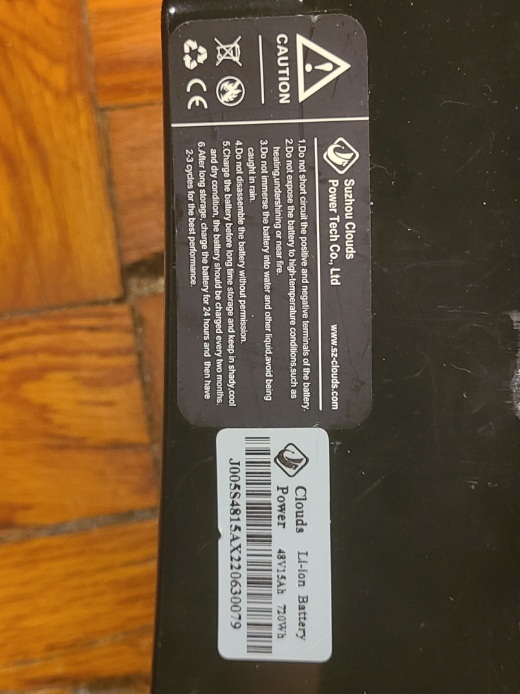 Aostirmotor Li-Ion Battery 48V 15Ah - photo 2