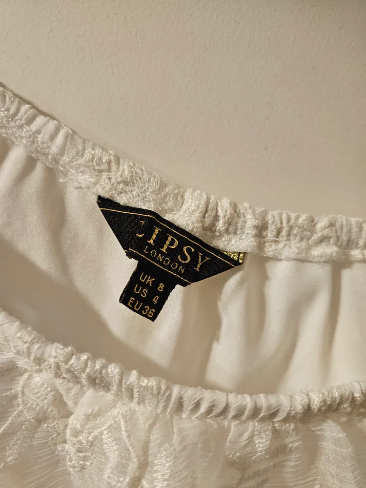 Lipsy London White Lace One Shoulder Top - US 4 🧡 image indicator(3)