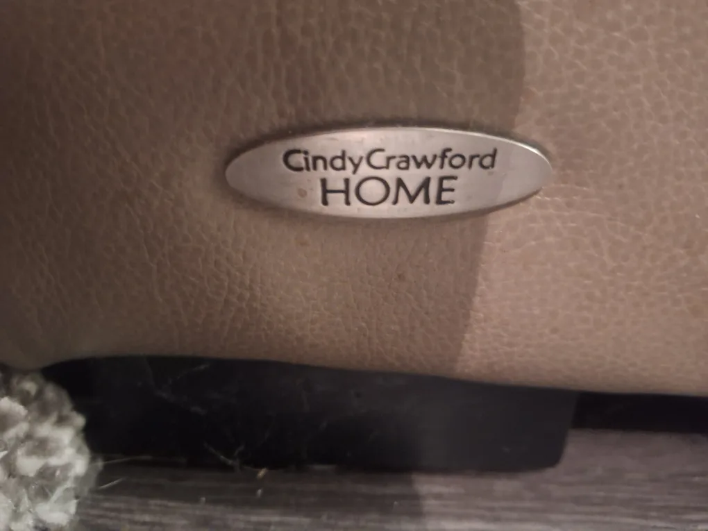 Cindy Crawford Home Leather Recliner - Beige image indicator(5)