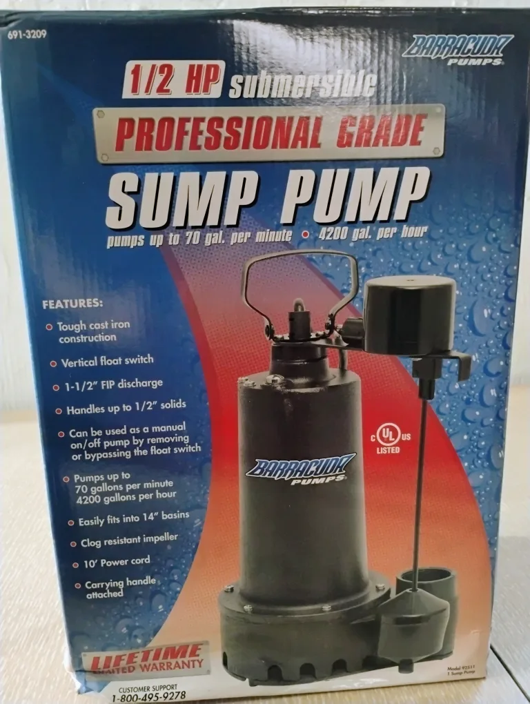 Barracuda 1/2 HP Submersible Sump Pump image indicator(4)