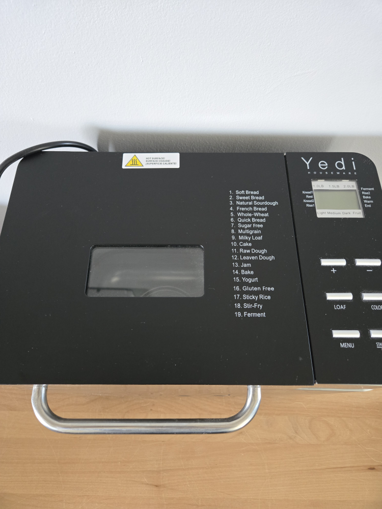 Yedi Houseware Bread Maker - photo 3