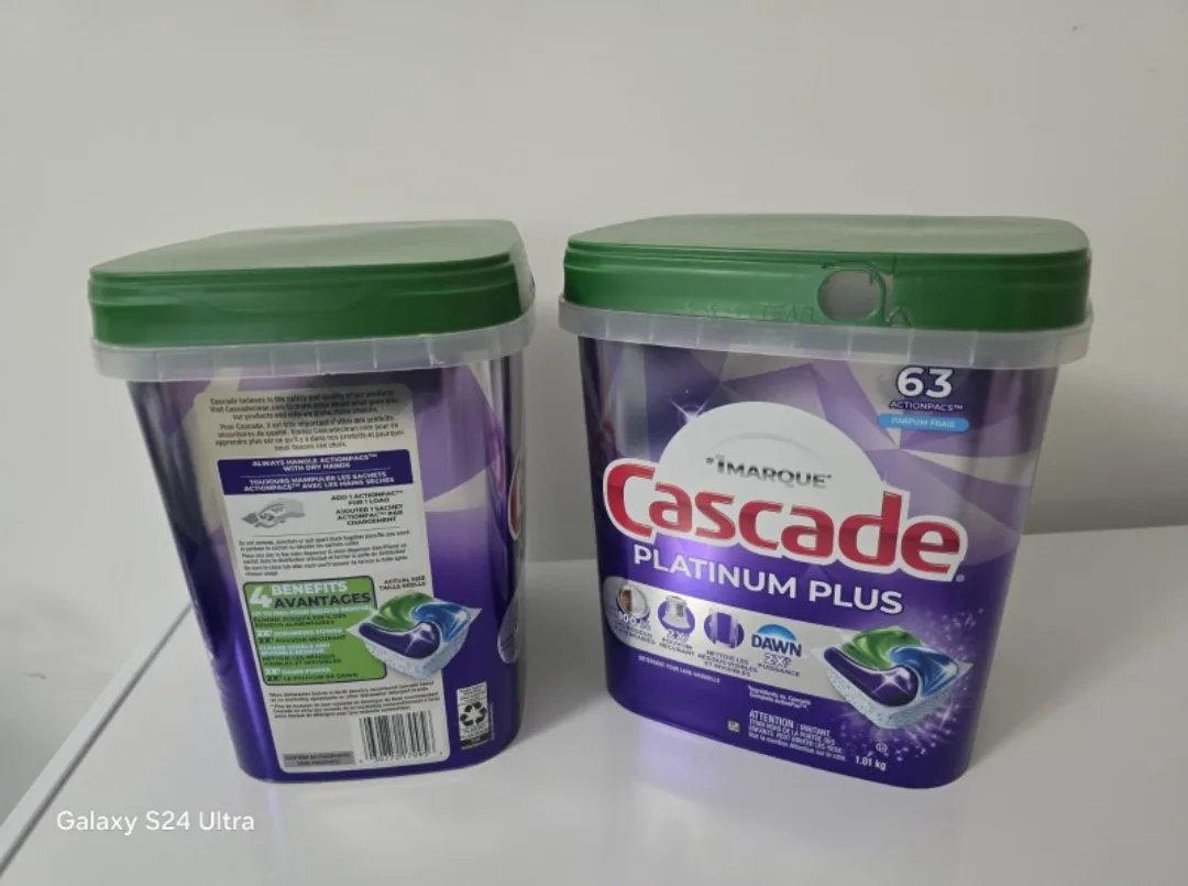 2 Cascade Platinum Plus ActionPacs - 63 count thumbnail