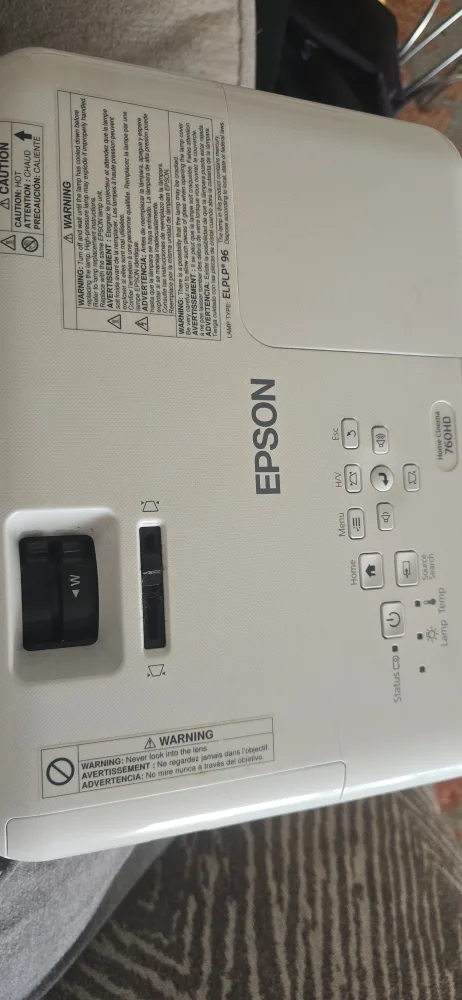 Epson LCD Projector Model H848A thumbnail