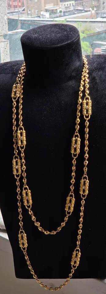 Vintage JBK Gold Tone Chain Necklace image indicator(6)