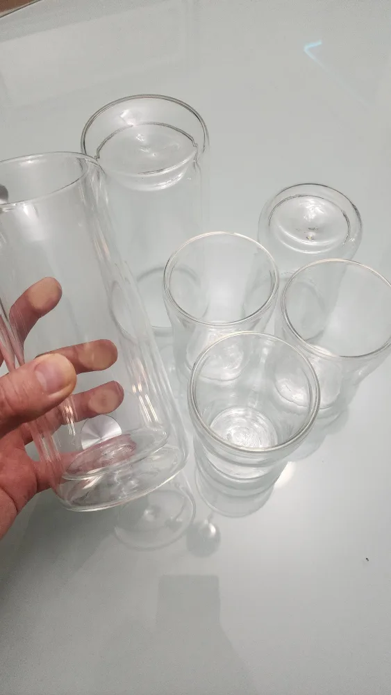 Set of double walled Drinking Glasses image indicator(3)