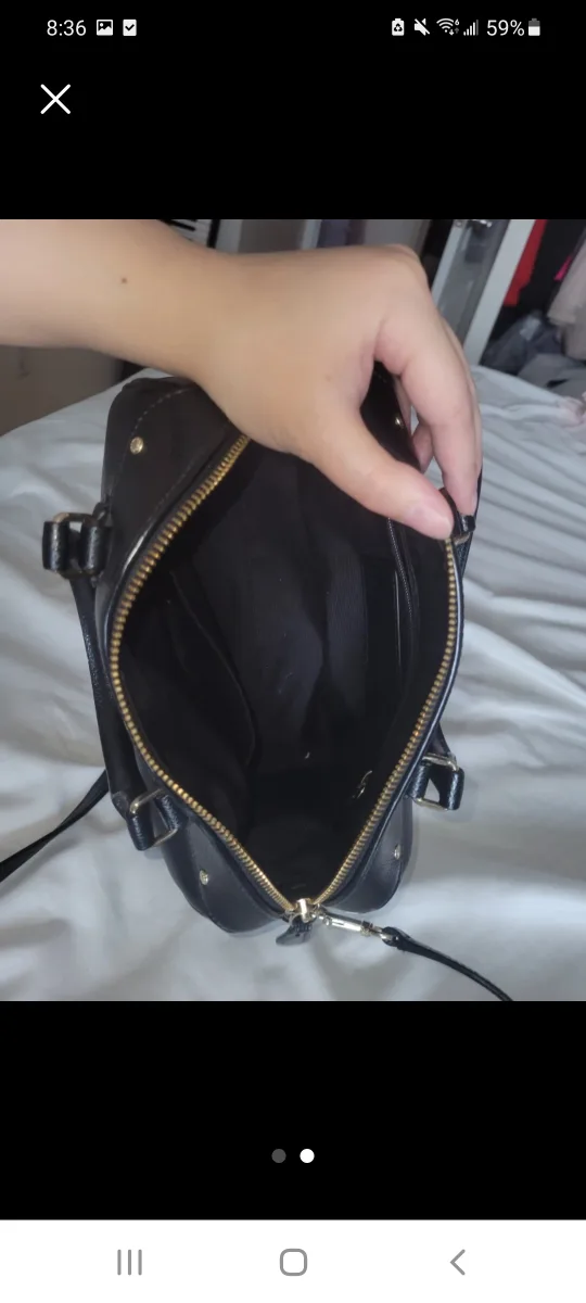 Coach Black Leather Satchel image indicator(2)