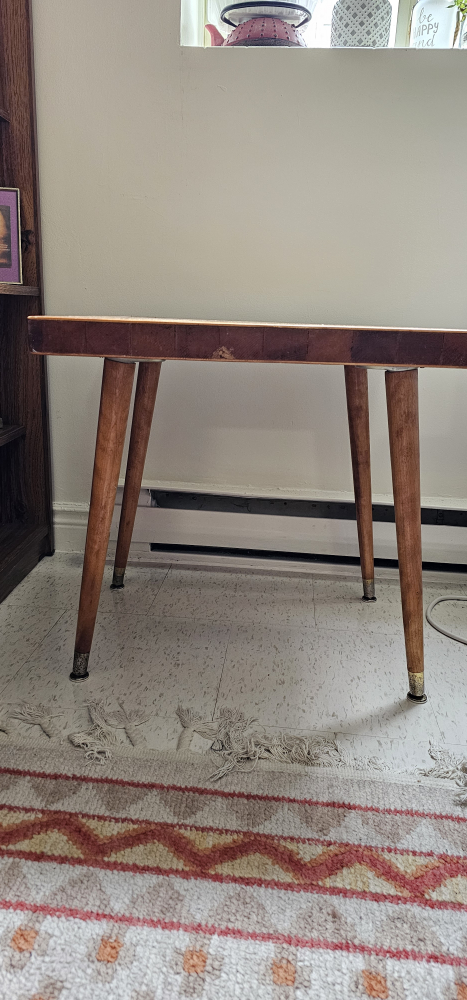 Vintage Square Wooden Table - photo 3