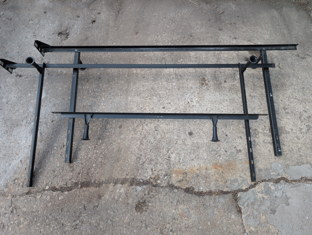 Metal Bed Frame - Dark brown