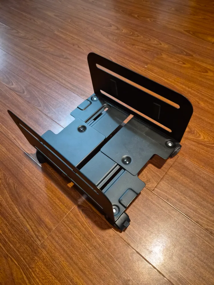 Rolling Computer Mid Tower Stand - Black thumbnail