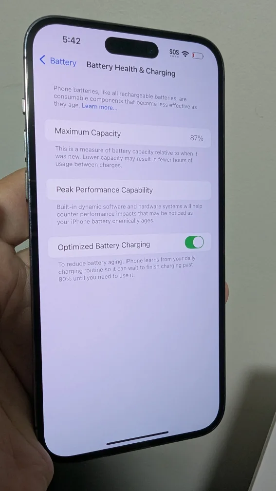 iPhone 14 Pro Max 128GB - Deep Purple - 87% 🔋 image indicator(4)