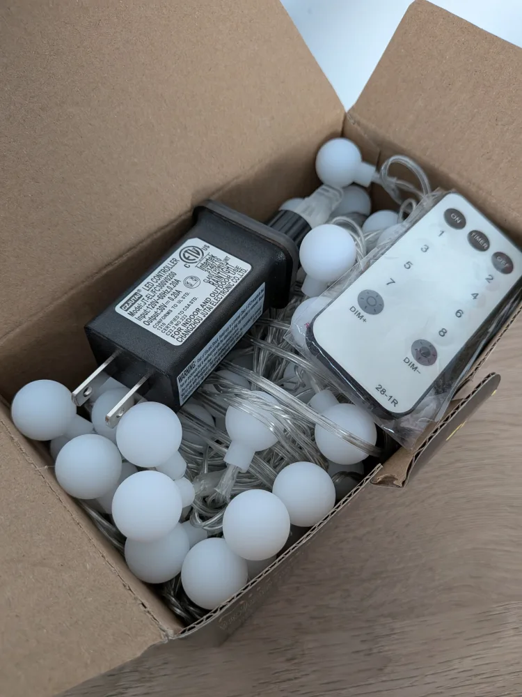 Globe String Lights - 8 Light Modes, Remote Control image indicator(3)