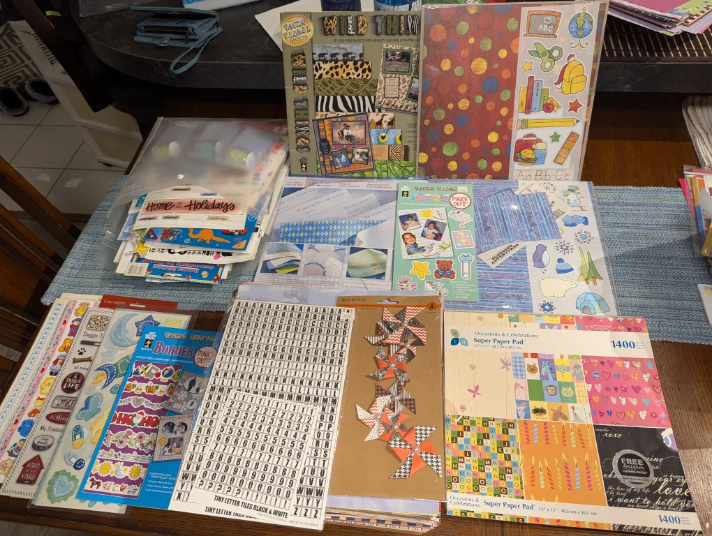 Scrapbooking Paper Pads, Stickers & More
