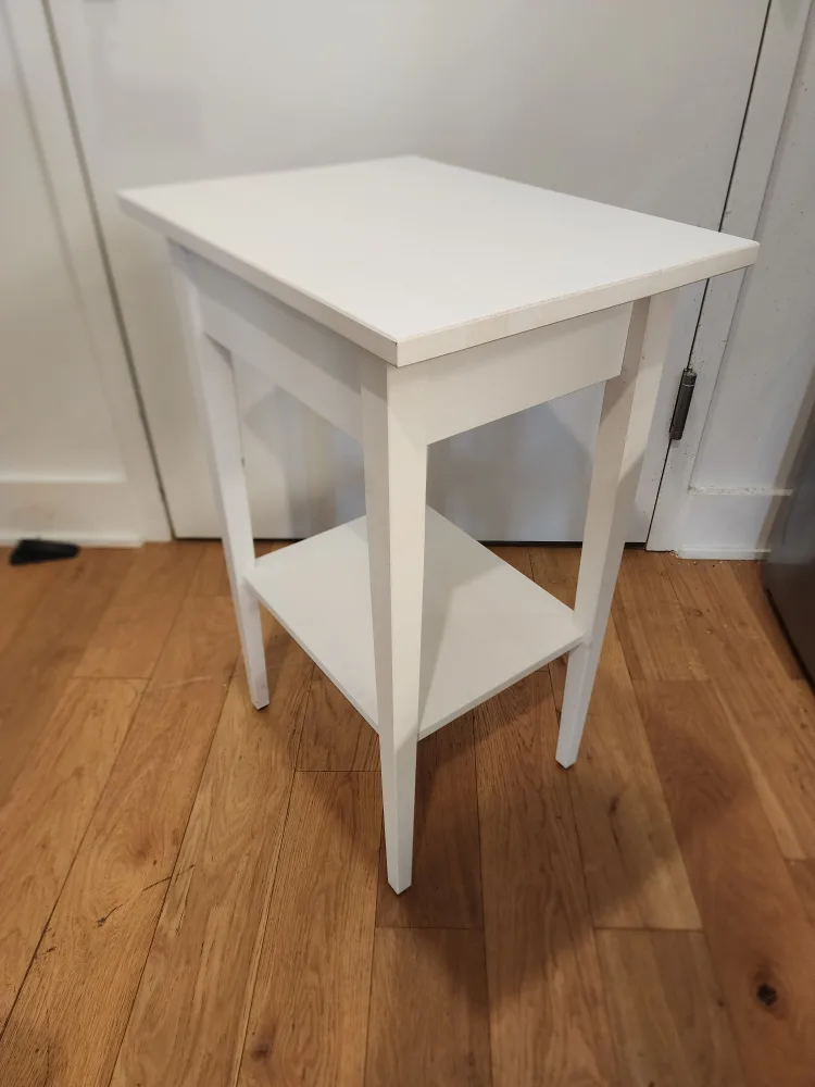 IKEA Hemmes White Bedside Table ($130 new) (Can Deliver) image indicator(4)