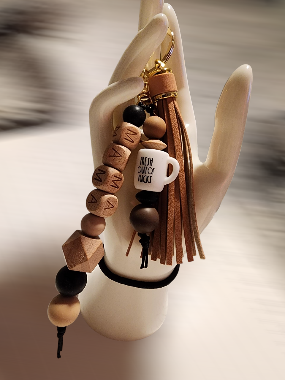 Mama Keychain with Tassel - photo 2