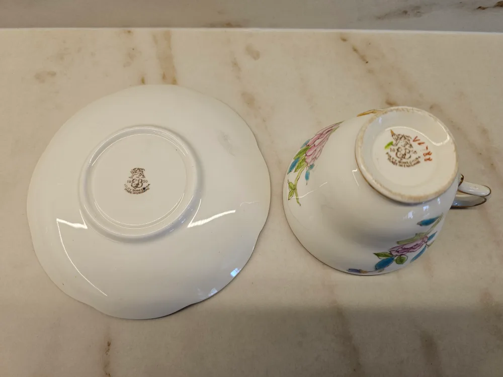 E B Foley Bone China Cup and Saucer image indicator(2)
